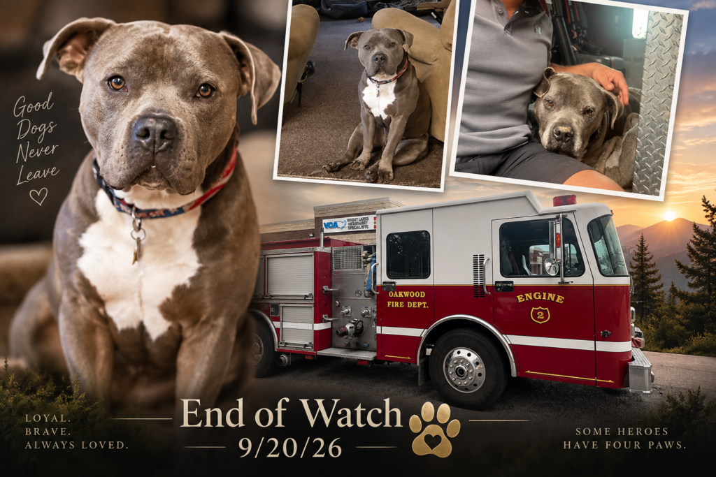 Oakwood Village Fire Department Says Goodbye Beloved Fire Dog, Their ‘Goodest Boy’